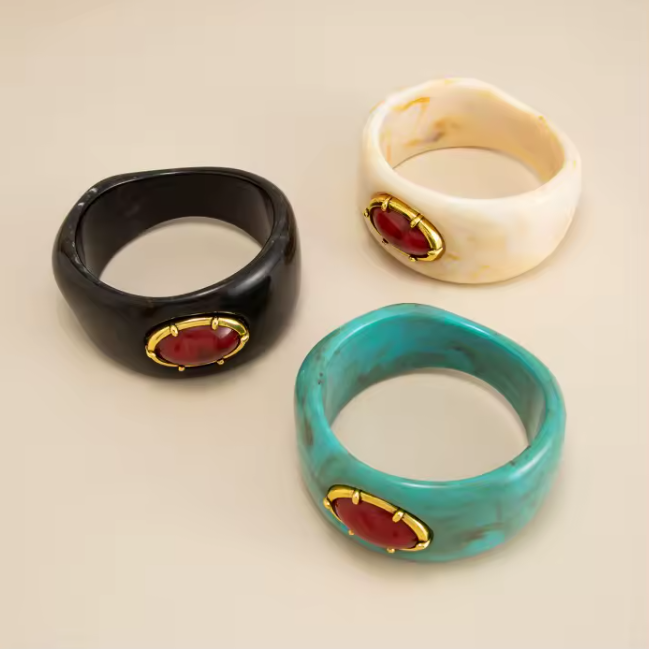 Bangle gemstone jewelry