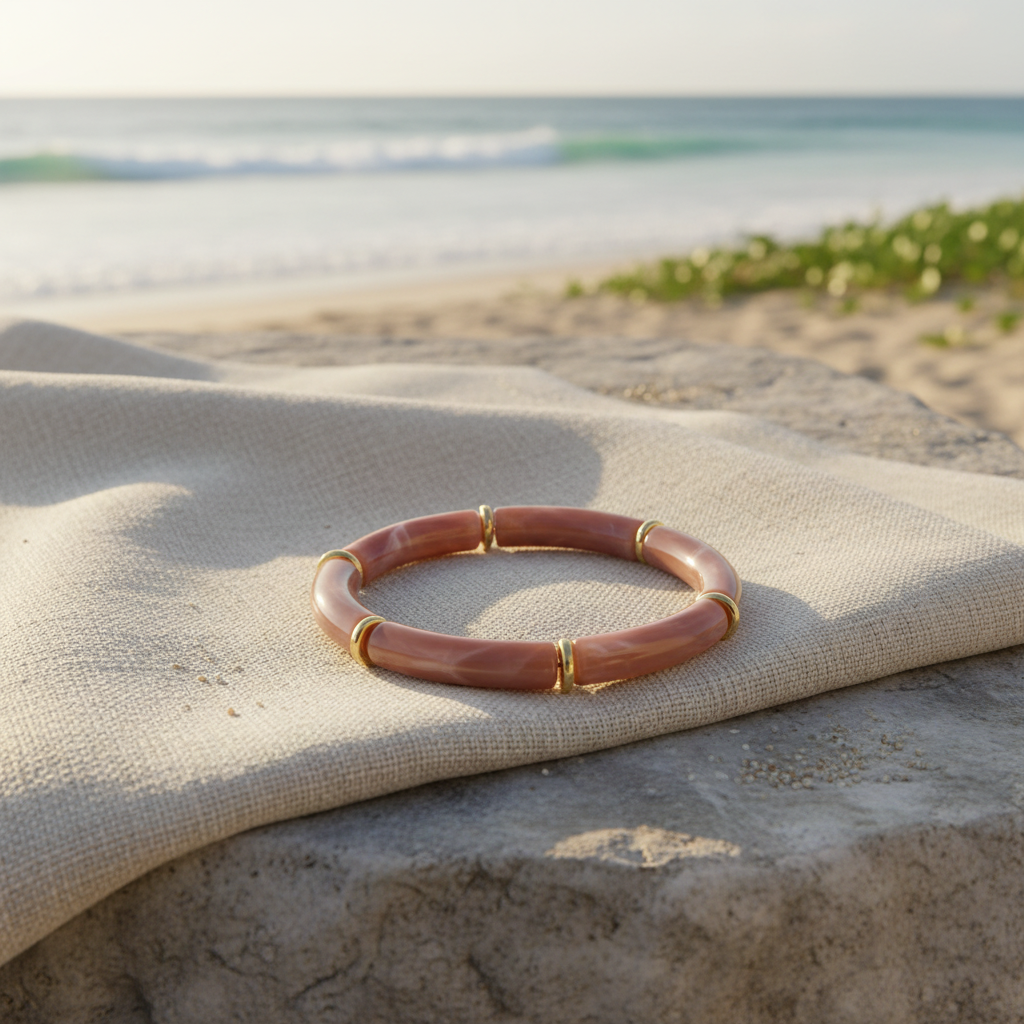 Bamboo Bangle Dusty Rose