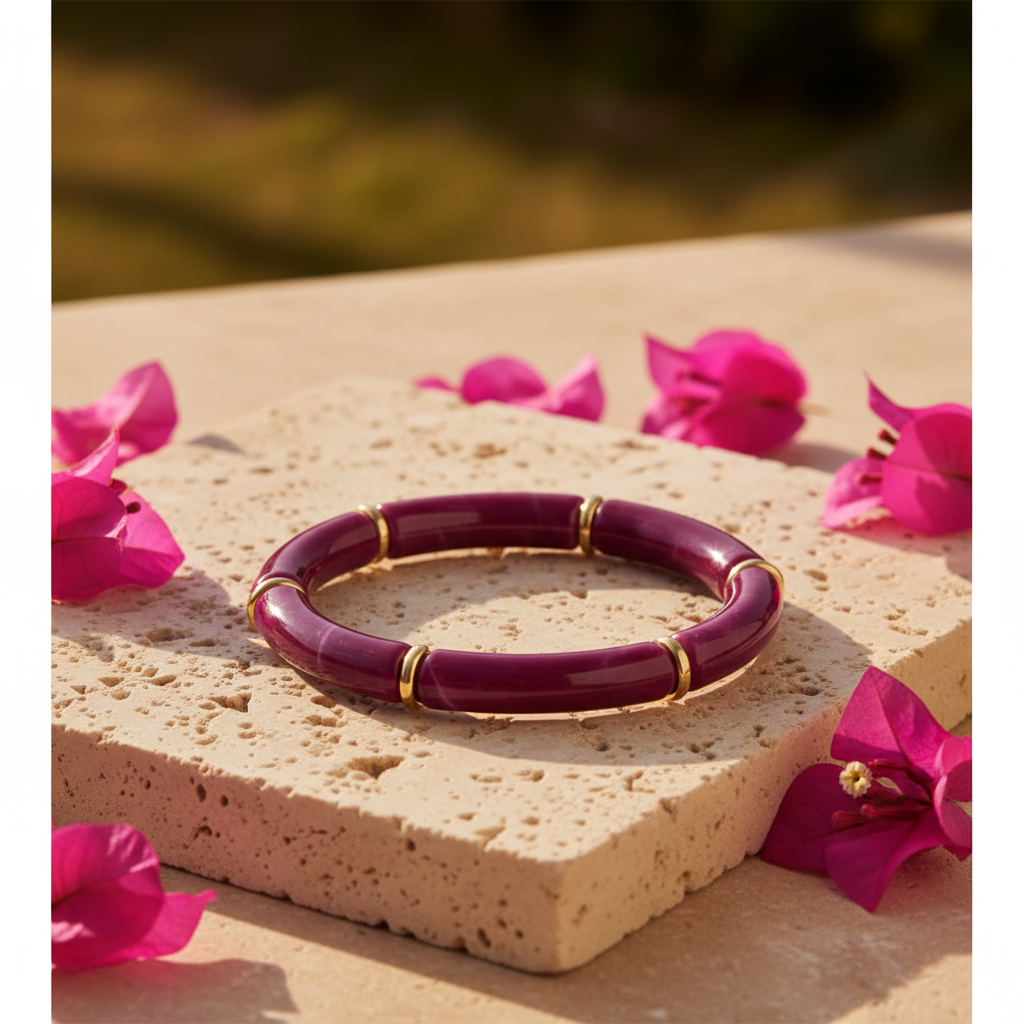 Bamboo Bangle Plum