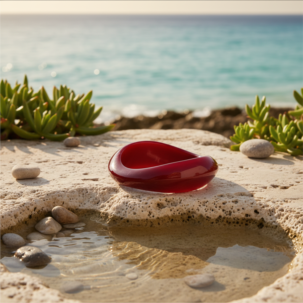 Chunky Acrylic Bangle - Olive