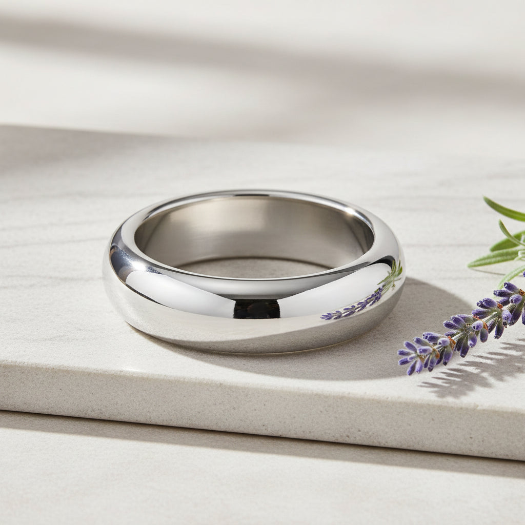 Classic Round Bangle Silver