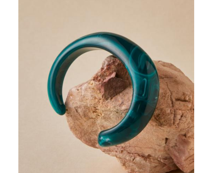 Cuff Resin Bangle - Ocean