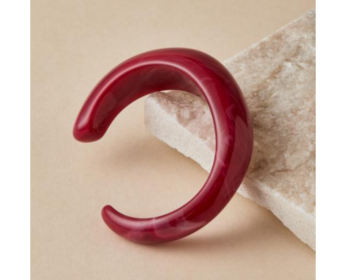 Cuff Resin Bangle - Rosé