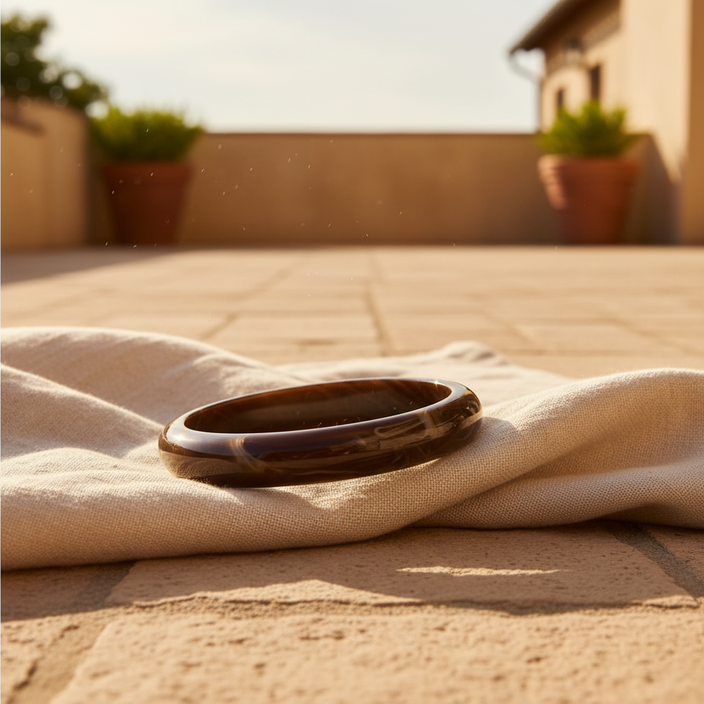 Round Stretch Bracelet - Chocolate